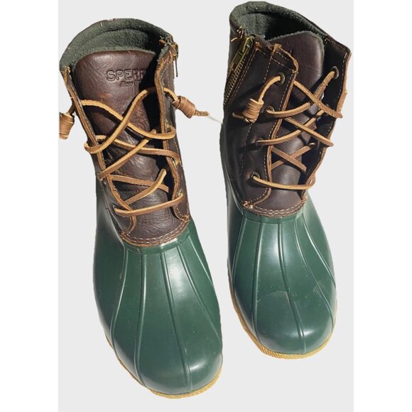 Sperry Brown and Green Ankle Boots - Picture 7 of 10